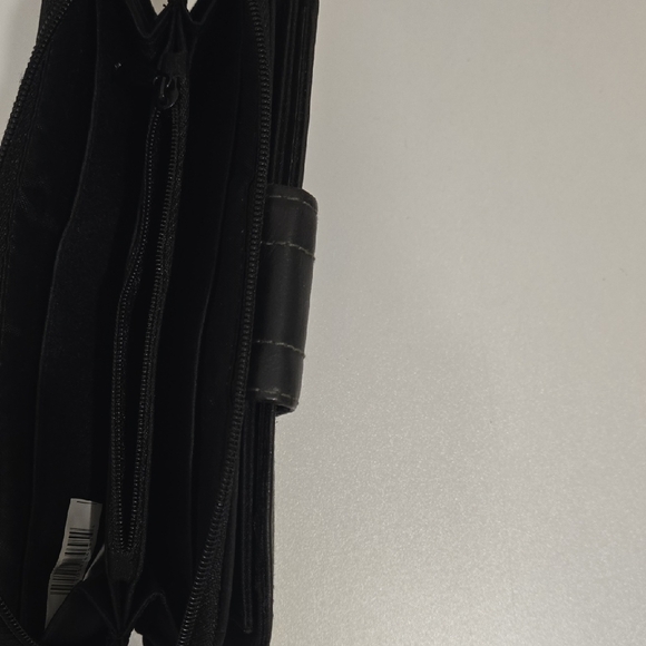 Black Wallet Long Zip Around - Picture 5 of 16